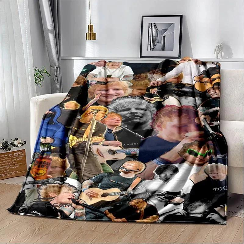 Singer Ed Sheeran printed blanket Warm Flannel blankets Soft and comfortable blanket bed linings blankets for beds Birthday Gift