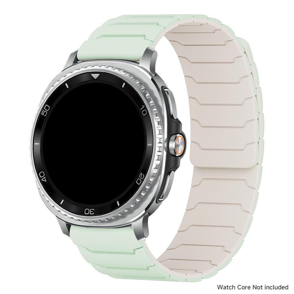 Magnetic Loop Strap for Samsung Galaxy Watch 8/8 Classic Silicone Sport Band for Galaxy Ultra 2025/7 Ultra Two-tone Bracelet