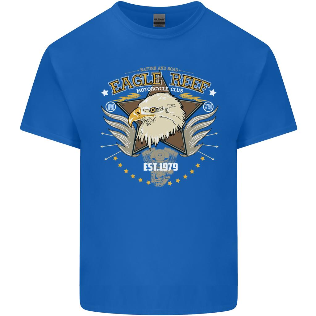 Eagle Reef Motorcycle Motorbike Biker Unisexs Light Cotton TShirt