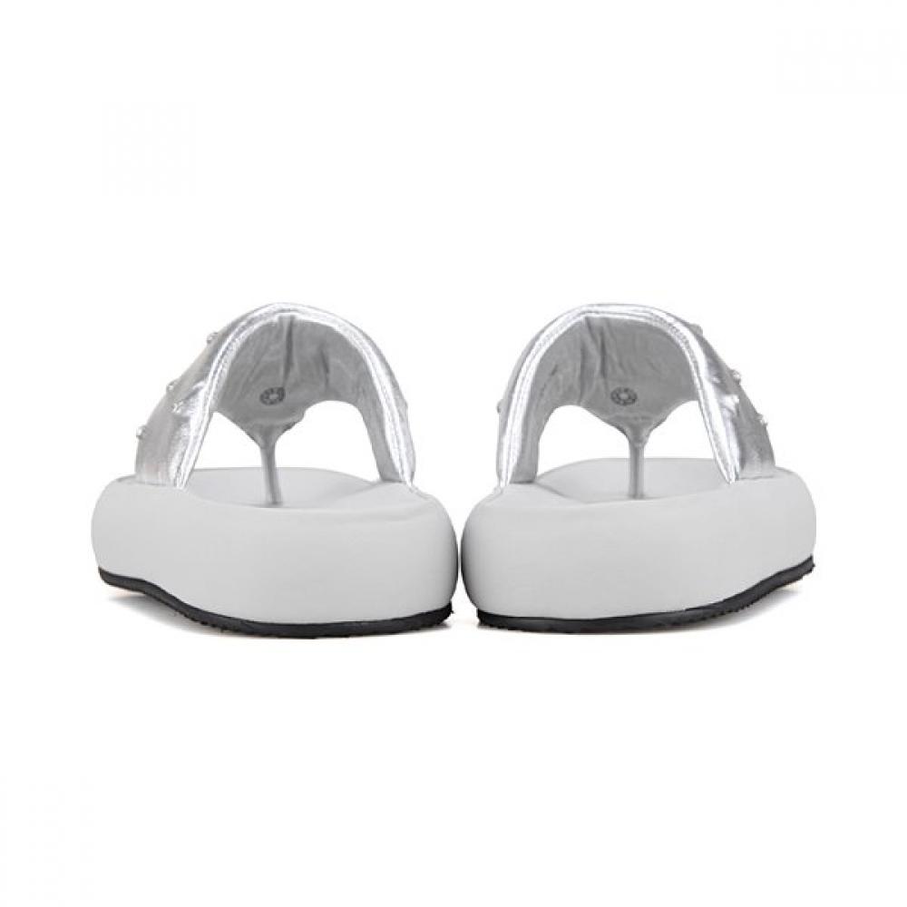 Barbara Leather Minimal Shape Women S Sandal 3.5cm 2colorS Bbj321
