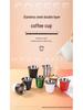 304 Stainless Steel Double-Layer Insulated Portable Beer & Coffee Cup – Anti-Scald, Solid Color, Mini Size for Outdoor Use
