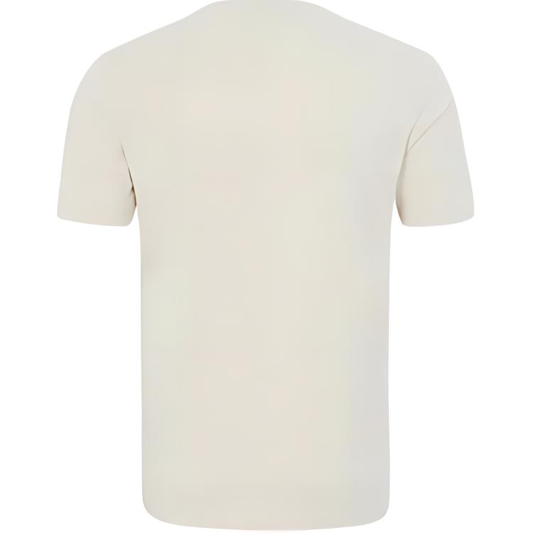 CK/Calvin Klein Logo Print Round Neck Fitted Straight Cut Short Sleeve T-Shirt Men Tops Light-Coffee J320568-ACF