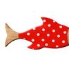 3 Pcs Wood Fish Nautical Wall Decor, Rustic Hanging Tropical Fish Sculpture, Vintage Beach Coastal Theme Fish Wall Art for Lake House, Bathroom,