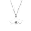 Snake Charm Necklace Dragon Minimalist Serpent Pendant For Women Grunge Aesthetic Jewelry 43cm Chain
