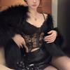 Lace Camisole European and American Retro Sexy Spicy Girl Fishbone Irregular Fashion Vest with Chest Cushion Integrated Top