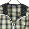 FRED PERRY Check Pattern Long sleeve Zip hoodie M beige Men's Used