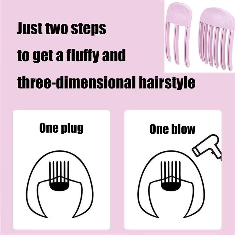 Flauschige Haarnadel, Locken-Pony-Clips, Haarwurzeln, voluminöse Haarclips, Lockenwickler für Frauen mit fester Form, modischer Volumen-Haarroller