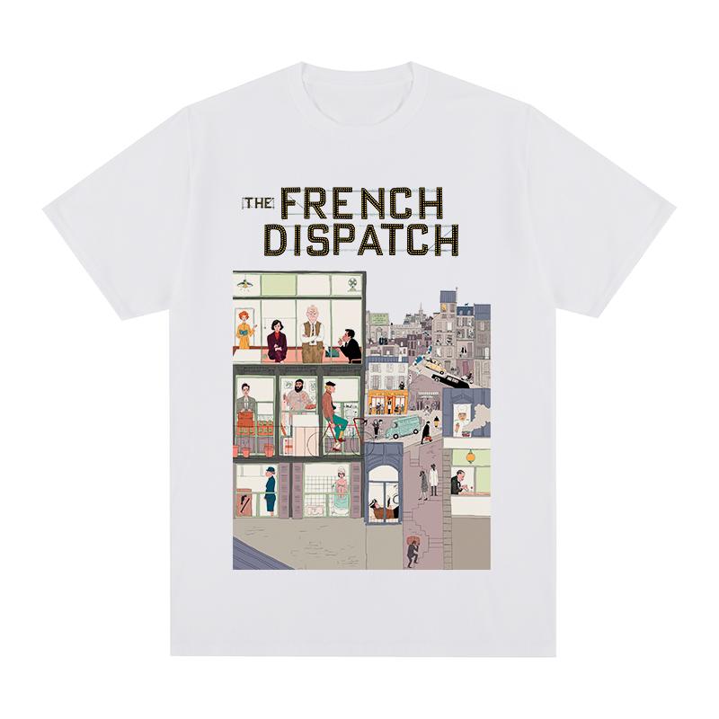 the french dispatch Timothee Chalamet T-shirt Wes Anderson Cotton Men T shirt New TEE TSHIRT Womens Tops Unisex