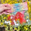Large Light Changing Strawberry Squeeze Toy Creative Stress Relief Decompression Toy
