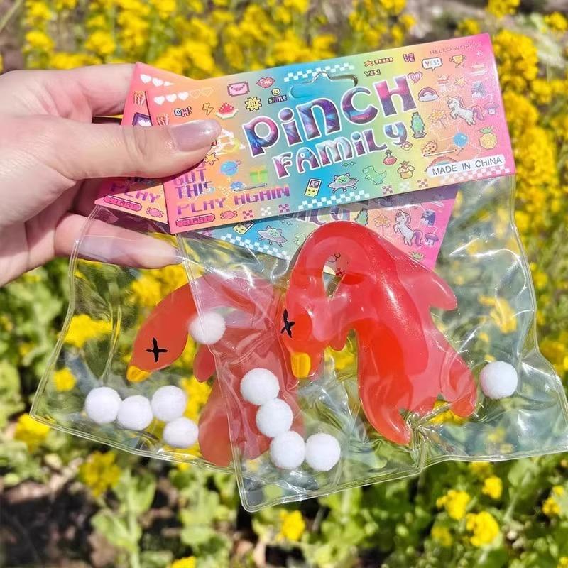 Large Light Changing Strawberry Squeeze Toy Creative Stress Relief Decompression Toy