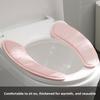 Rabbit Plush Thickened Warm Toilet Seat, TPR Back Adhesive Double-petal Separated, Repeatedly Washed Toilet Seat in Winter