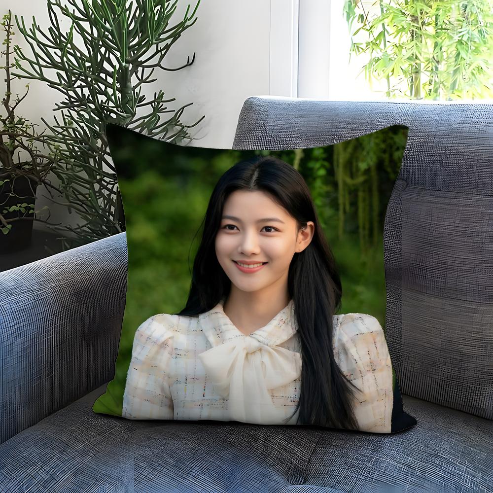K-KimS You J-JungS Cushion Cover Comfortable Reversible Pillow Cover Ideal for Car Sofa Bedroom & Beyond 12x12Inch