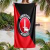 Telo da Spiaggia Asciugatura Rapida Charlton Athletic FC Stampa Microfibra Assorbente Portatile da Viaggio per Nuoto