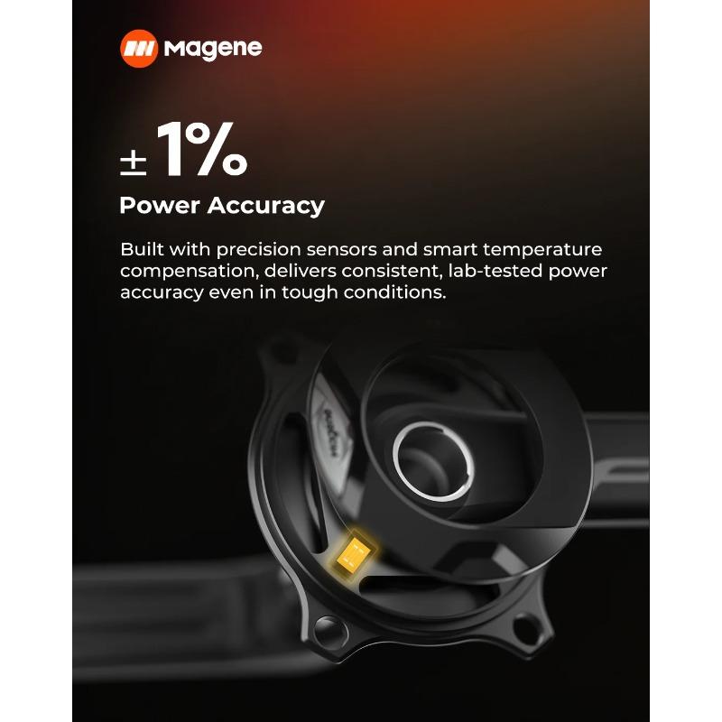 EU BIKE POWER METER Magene Power Meter for Cycling PES P515 Base 4 Bolt 110BCD 24mm Cadence Pedal Balance Ant Steel Spindle Crankset Chainring