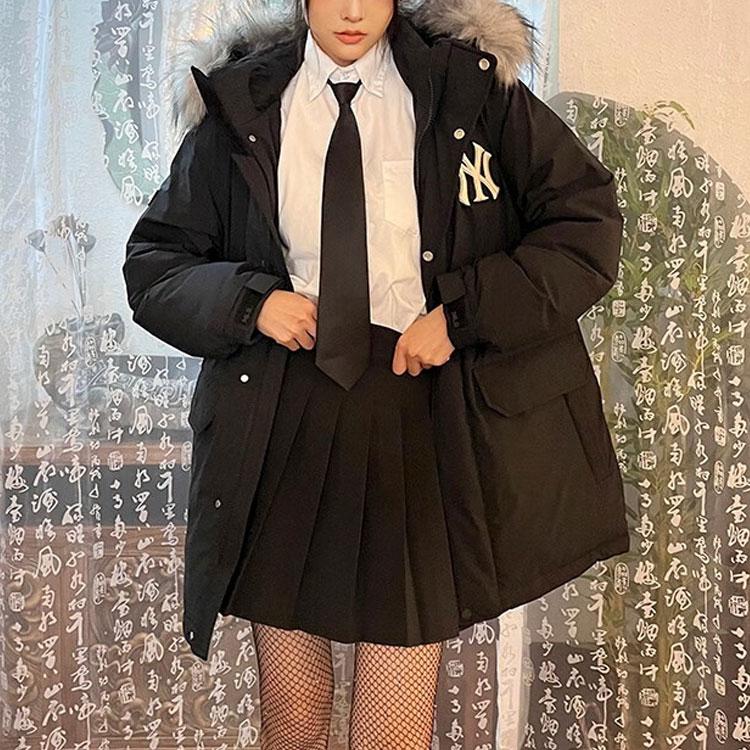 New MLB Down Jacket Cropped Unisex Black 3ADJB1926-50BKS