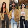 2023 Autumn Women's Gold Sequin Embellished Street Fashion Jacket with Pockets