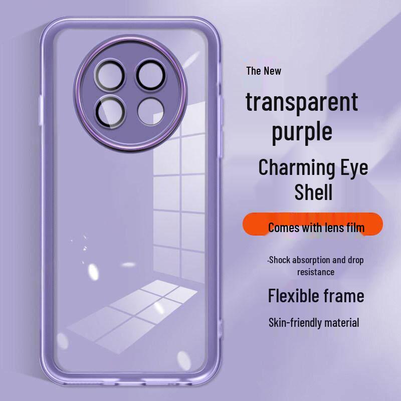 Compatible Transparent Protective Case & Camera Lens Film for Huawei Enjoy 90promax/90plus - Ultra-thin Silicone. Huawei Enjoy 60X