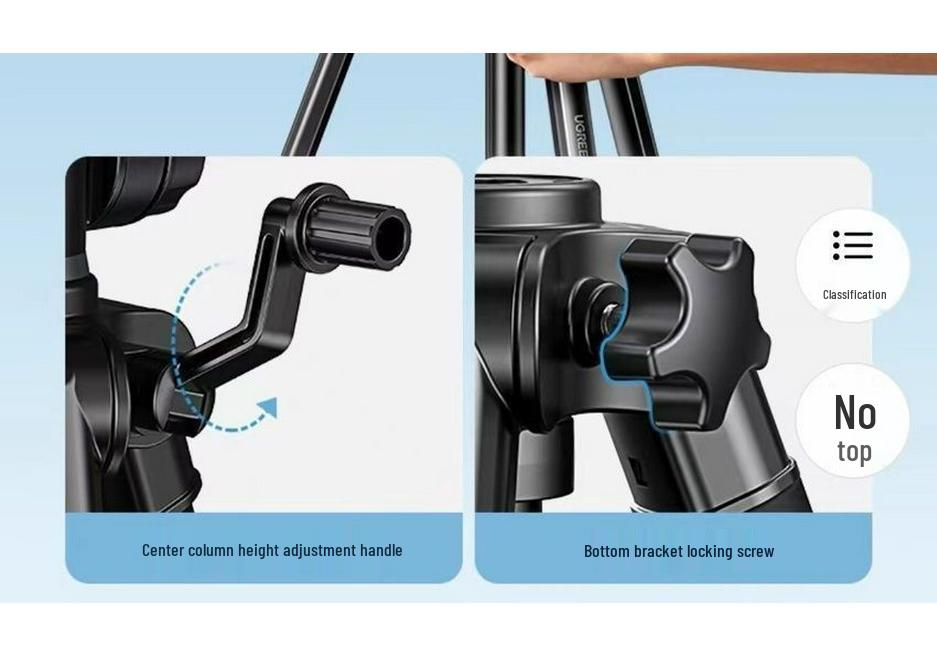36° Fill Light Mini Tripod for DSLR, Phone & Camera
