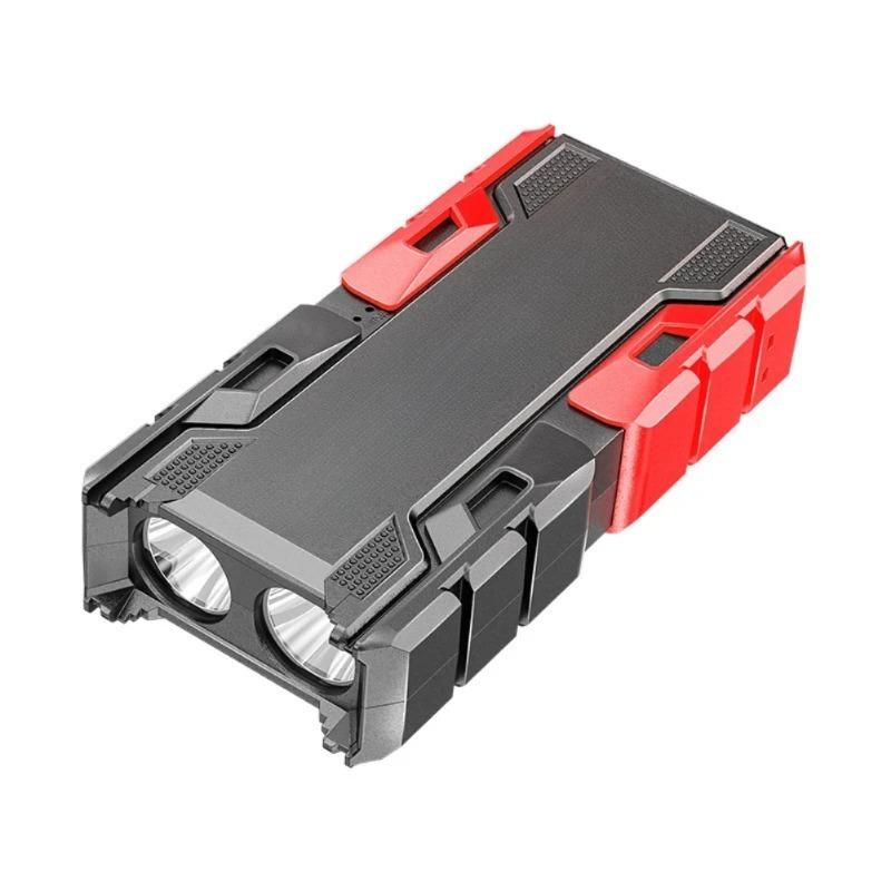 

2 ядра Мощный фонарик с ярким светом Уличный портативный USB перезаряжаемый Многофункциональный светодиодный свет Пауэрбанк Водонепроницаемый Кемпинг Походы 1200mAh