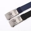 Men's Military Style Woven Nylon Belt for Outdoor and Casual Wear