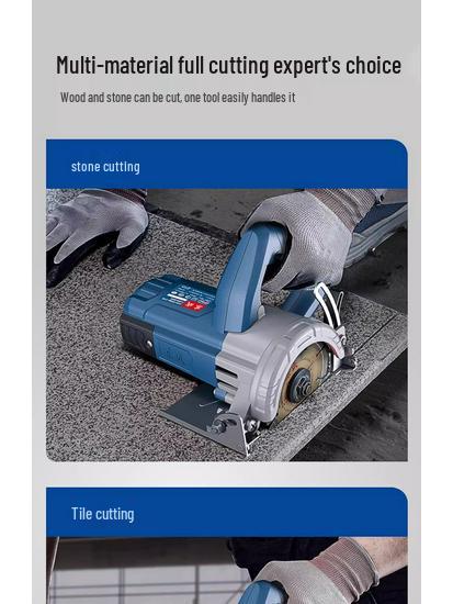 220V Handheld Electric Cutting Saw for Stone, Tile, Marble, and Concrete