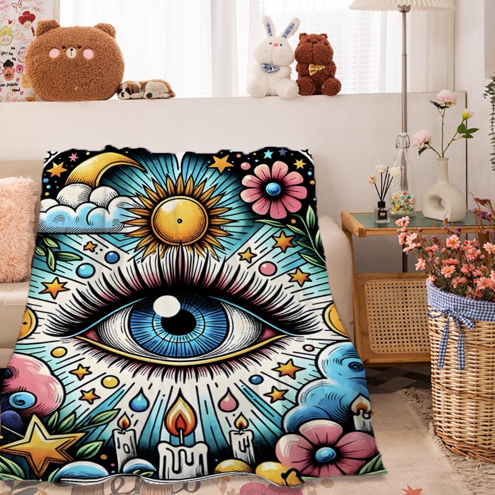Glam Eyelash Throw Blanket Rose Gold Glitter Drip Closed Eye Makeup Art Elegant Fashion Decor For Sofa Bedroom Couch Blanket