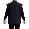Padded Hanten Kurume navy blue [Edo Ten] (Japanese-made jacket) - weave, (free size, sleeveless)