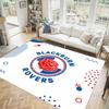 Blackburn Rovers Football Design Crystal Velvet Carpet Cozy Non?Slip Printed Rug For Bedroom Living Room Entrance