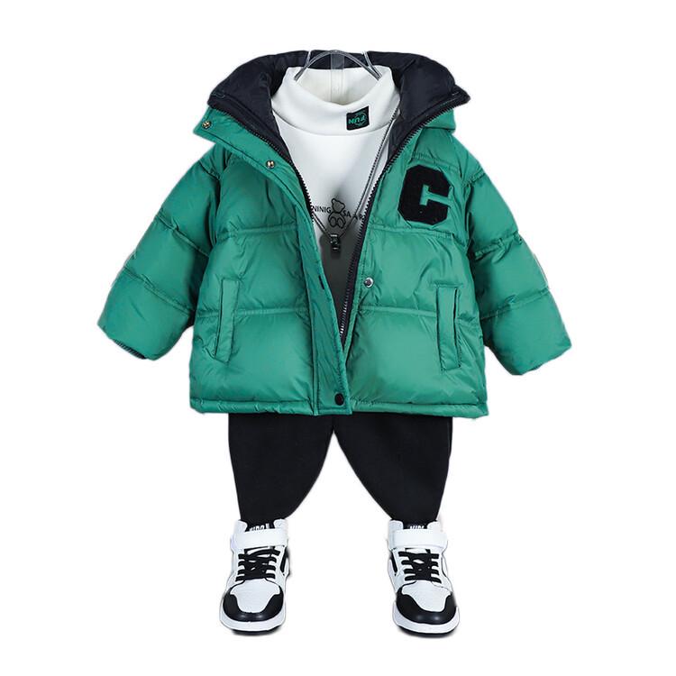 2025 Boys' Winter Down Jacket: Fashionable, Thick, White Duck Down, Wash-Free Baby Coat