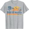 Gulf Of Mexico Retro Colors Present Gift Relaxed Unisex T-Shirt