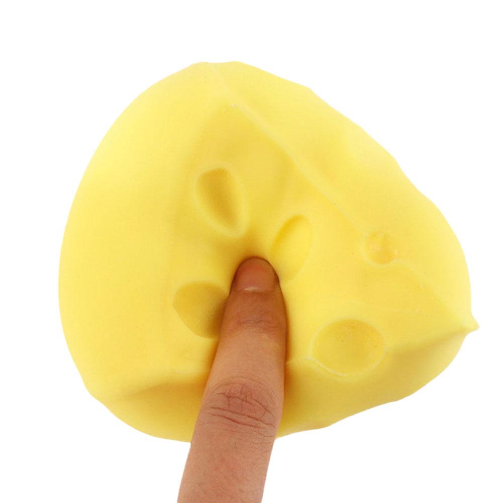 Simulation Cheese Squeezing Toys Creative Decompression Toys For Kids Adult Fidget Relief Vent M8J0