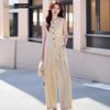 LUDIan Women's Sleeveless Vest & Wide-Leg Pants Set