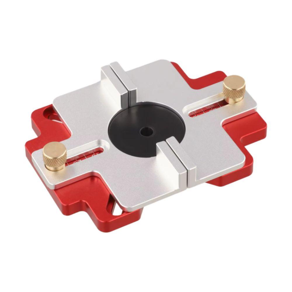 Aluminum Zinc Zinc Alloy Drawer Handle Punching Template Slotted Router Base Fastening Bracket Woodworking