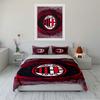 ACM 1899 Set Biancheria da Letto Rosso Nero Set Copripiumino Copripiumino Federe Decorazioni per la Casa (1 * Copripiumino 2 * Federe, senza piumino)