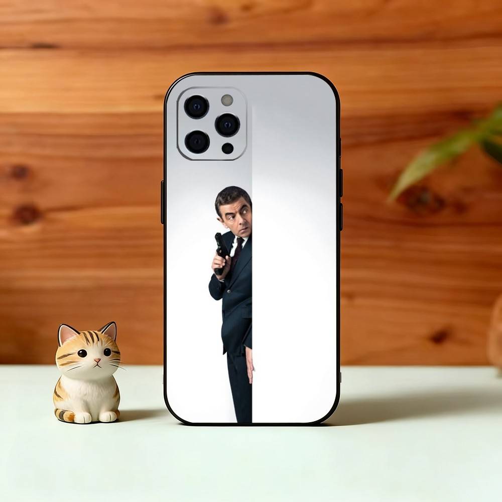 Mr_B-Bean Phone Case For iPhone 17,16,15,14,13,12,11 Plus,Pro Max,XS,Soft Silicone Black Cover