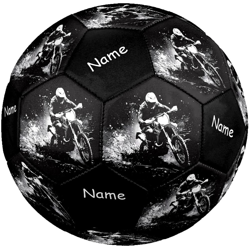 Custom Name Off Road Motorcycles Theme Size 5 Soccer Ball, Suitable for Both Indoor and Outdoor Matches, a Gift Suitable for Everyone.