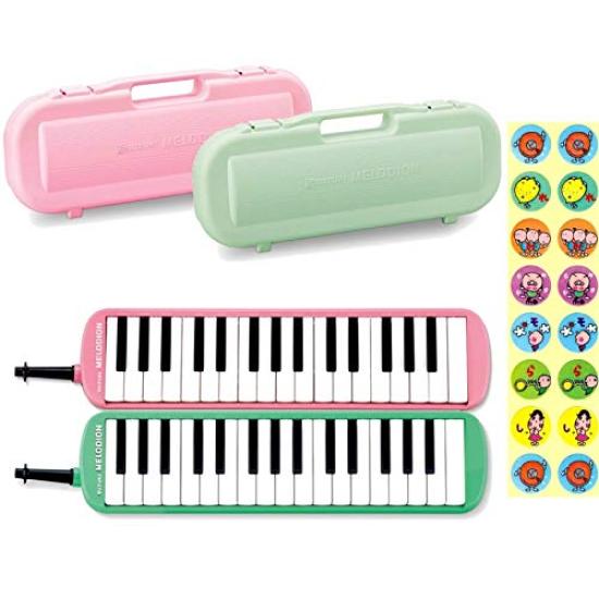 

[Набор из 10 единиц] [В комплект входит наклейка Do-Re-Mi] SUZUKI MXA-32G Melodion 32 клавиши клавишная губная гармошка зеленая 10 единиц