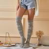 1 Pair Woman Over the Knee Stockings Printing Autumn Winter Warm Travel Knitted High Tight Socks Hosiery for Female Ladies