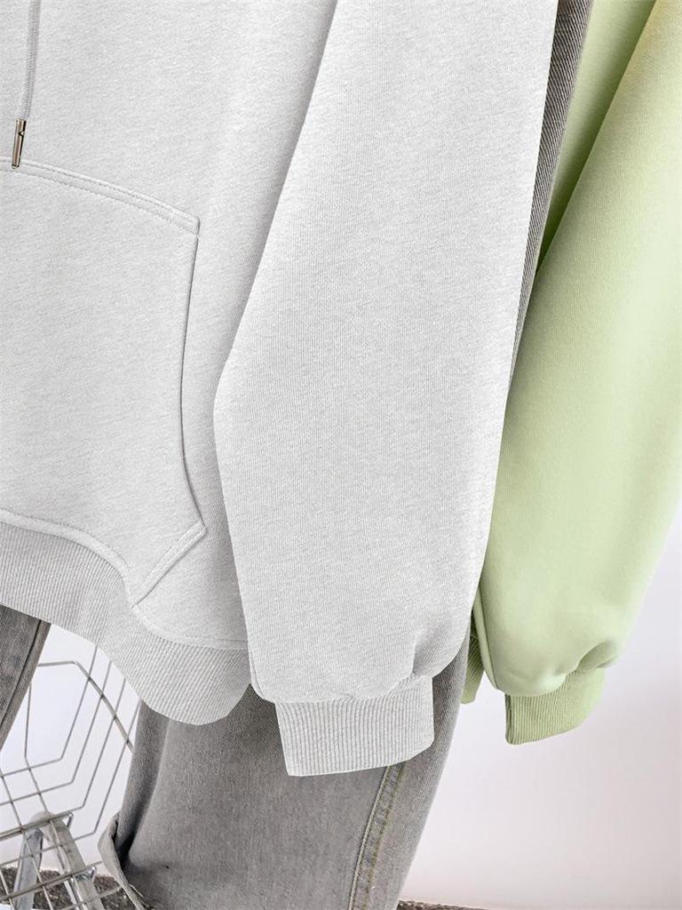 Women's Retro American-Style Hooded Cotton Cardigan with Plus Velvet for Autumn/Winter 2025