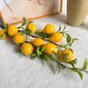 Artificial Lemon Branch with 5 Lemons - Home Decor & Photography Prop