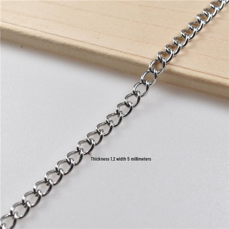 Nerezový kuličkový a osmičkový řetízek na klíče s boční visačkou (0.5-2.0mm) pro Zobrazení Plakátů.