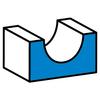 U-slot cutter, HM, 3.97 x 6 mm, 8 mm shank