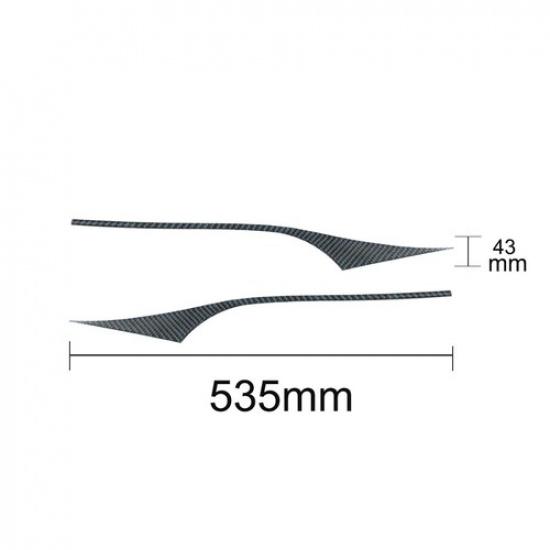 For Honda Civic Coupe 2013-2015 Carbon Fiber Above Speedometer Panel Cover Trim