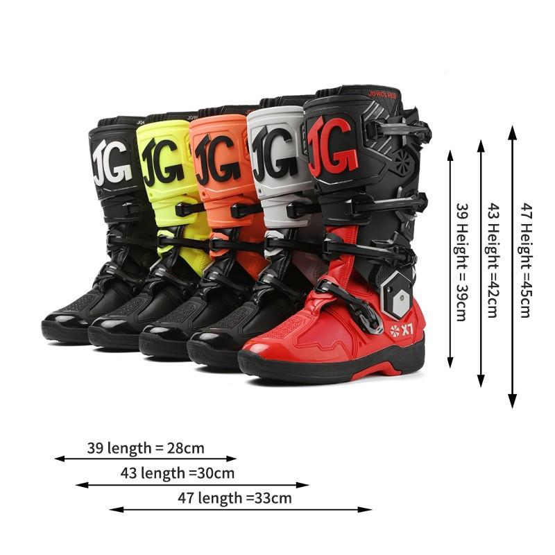 J-WOLVES Off-Road Motorcycle Boots Men Women Trail Enduro Riding Shoes Waterproof Anti-Slip Shock Absorption