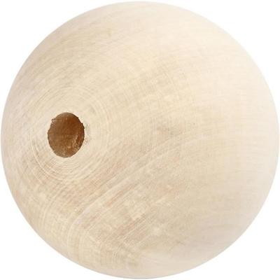 Raw Wooden Bead with a Large Hole. Ref 56642