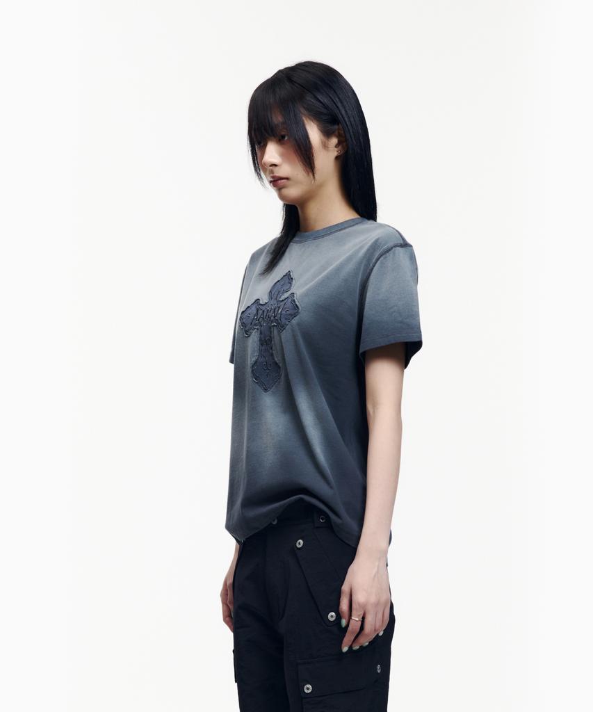AAKAM Dust Fade Cros2 Half Top (Blue)