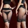 Oil Glossy Seamless Stockings Panties For Women Men Ultra-Thin Invisible Long Leg Boxer Shorts Sissy Sheer Pensi Sheath Lingerie