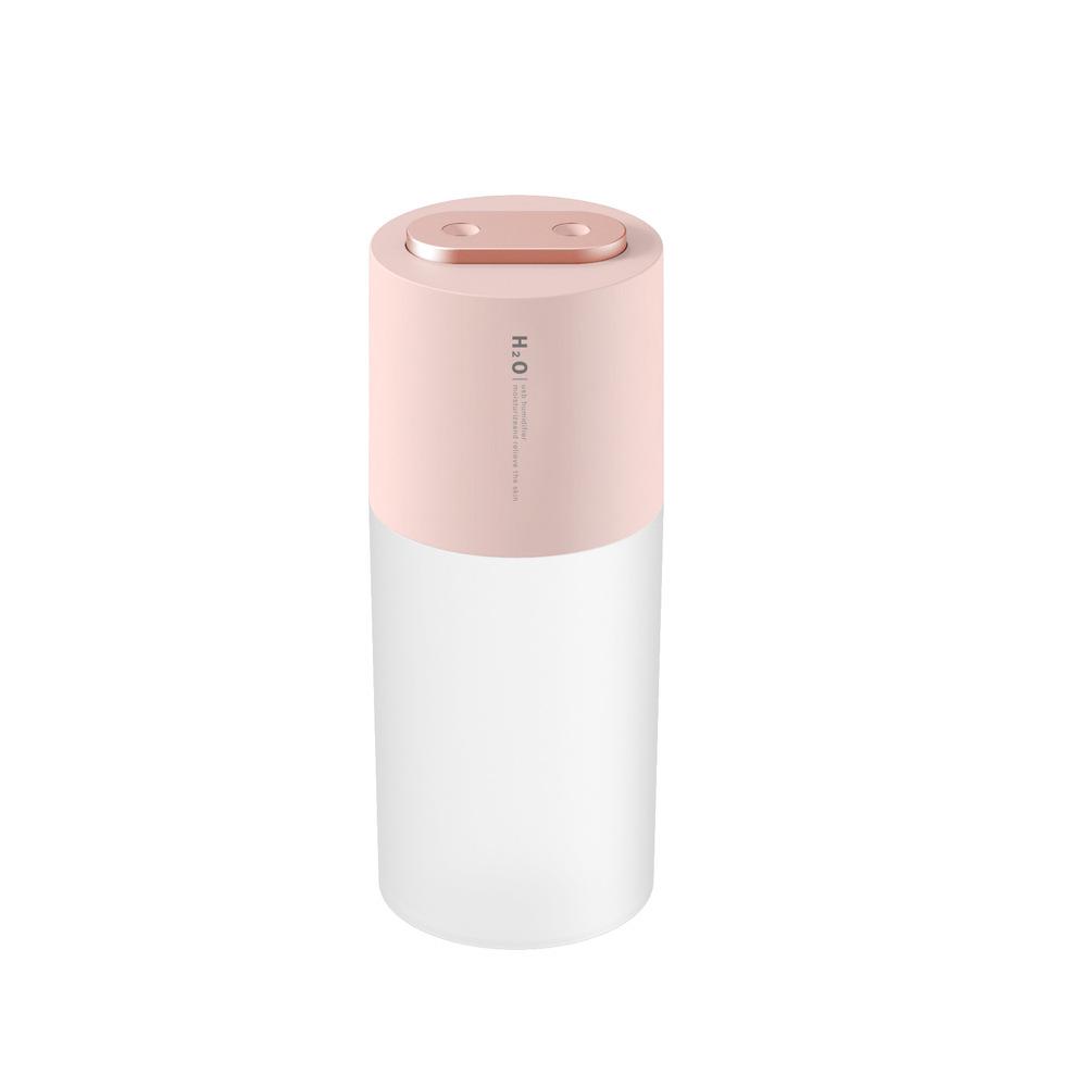 Portable USB Dual Mist Humidifier: Silent Desktop & Car Moisturizer