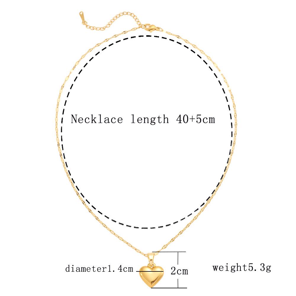 Unisexový evropský a americký designový přívěsek ve tvaru půlměsíce, zlaté mince a srdce