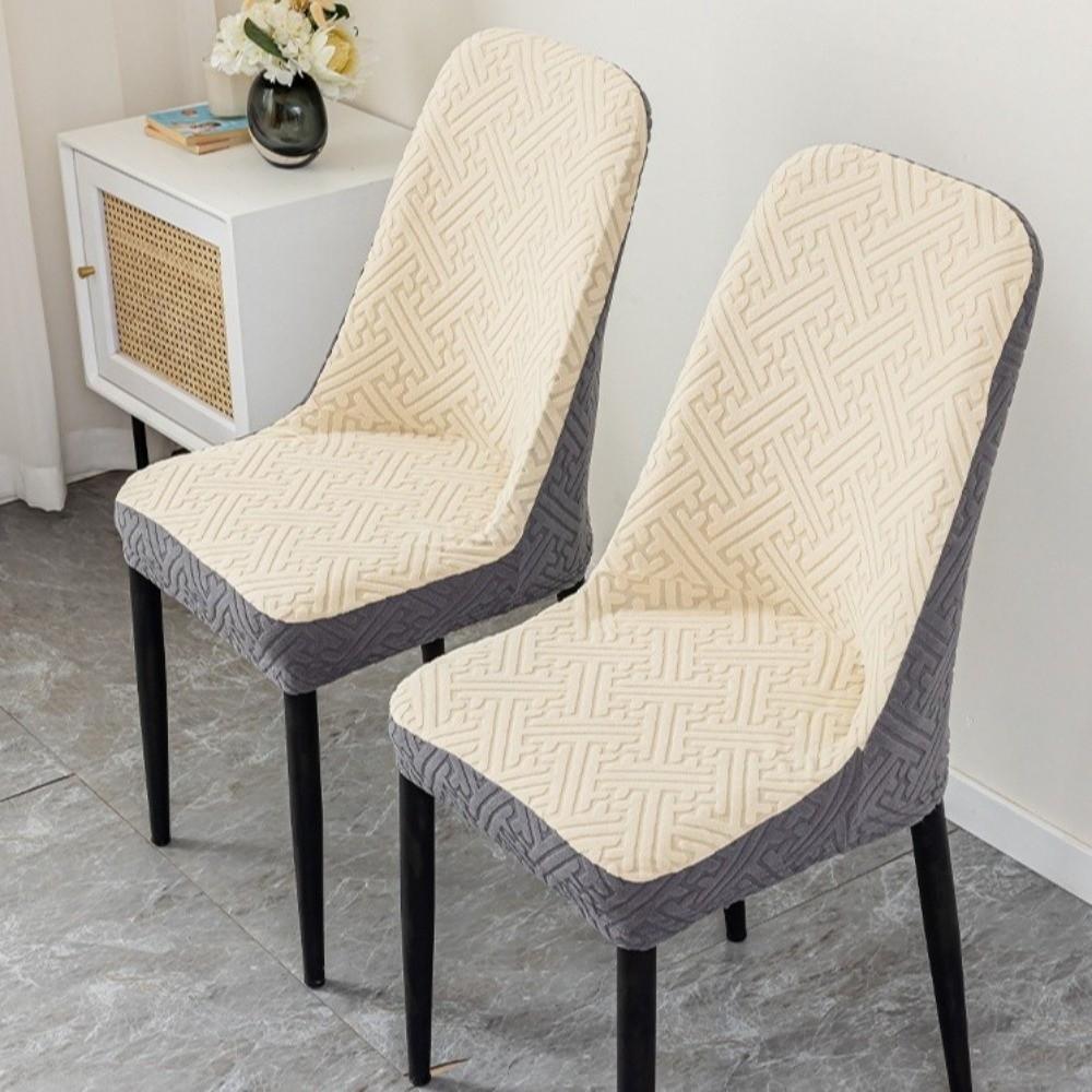 Anti-slip Jacquard Dining Chair Cover High-elastic Integrated Seat Cover  Wedding Party
